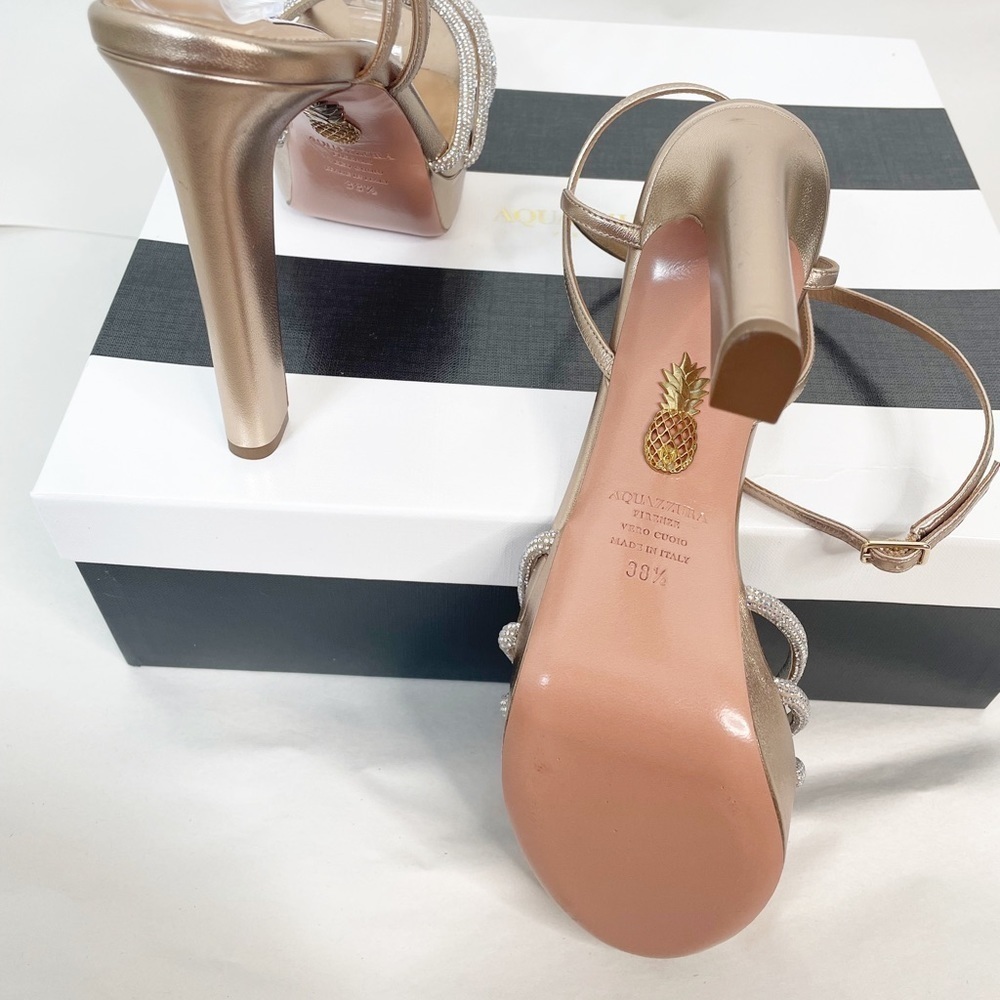 Like New Aquazzura Celeste Swarovski Platform Heels - Picture 9 of 11